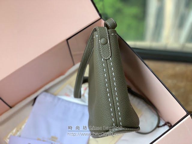 DELVAUX女包 Delvaux Pin春夏系列 德爾沃女手提包 D00315迷彩綠 Delvaux女單肩包  fcs1323